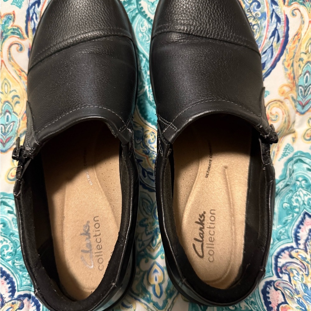 Clarks Women's Black Slip-On Footwear